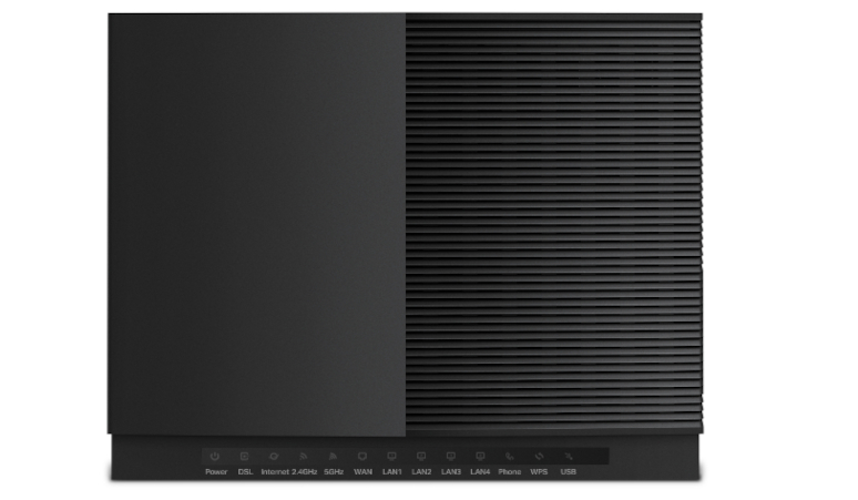 Black TP-Link modem router, an example of equipment customers can offer for assessment